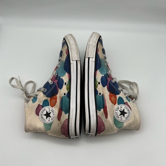 Converse All Star Wild Mango Paint splatter hi tip Chucks - Picture 6 of 10